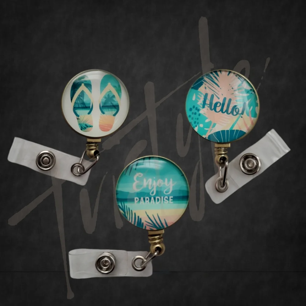 ⭐️ONLY SET⭐️ Tropical Themed Badge Reel